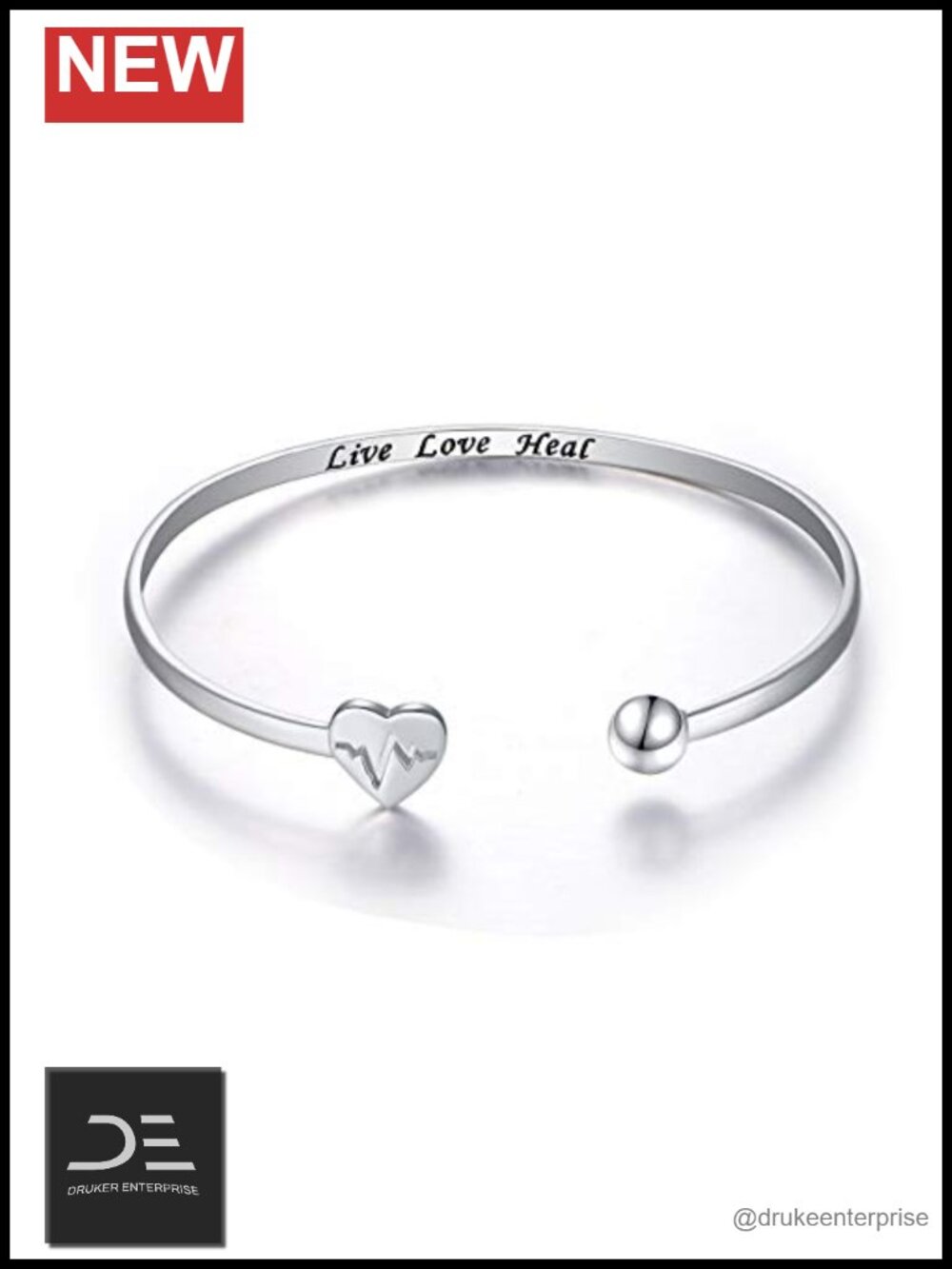 925 Sterling Silver Engraved Cross Charm Cuff Bangle Bracelet Religious Gift